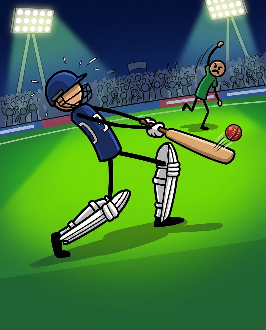 Stick Cricket Six Panic