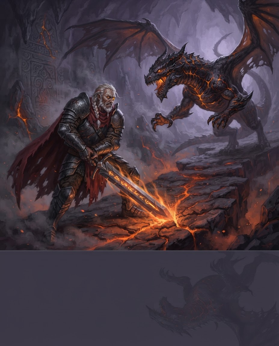 Sir Runealot vs The Obsidian Dragon