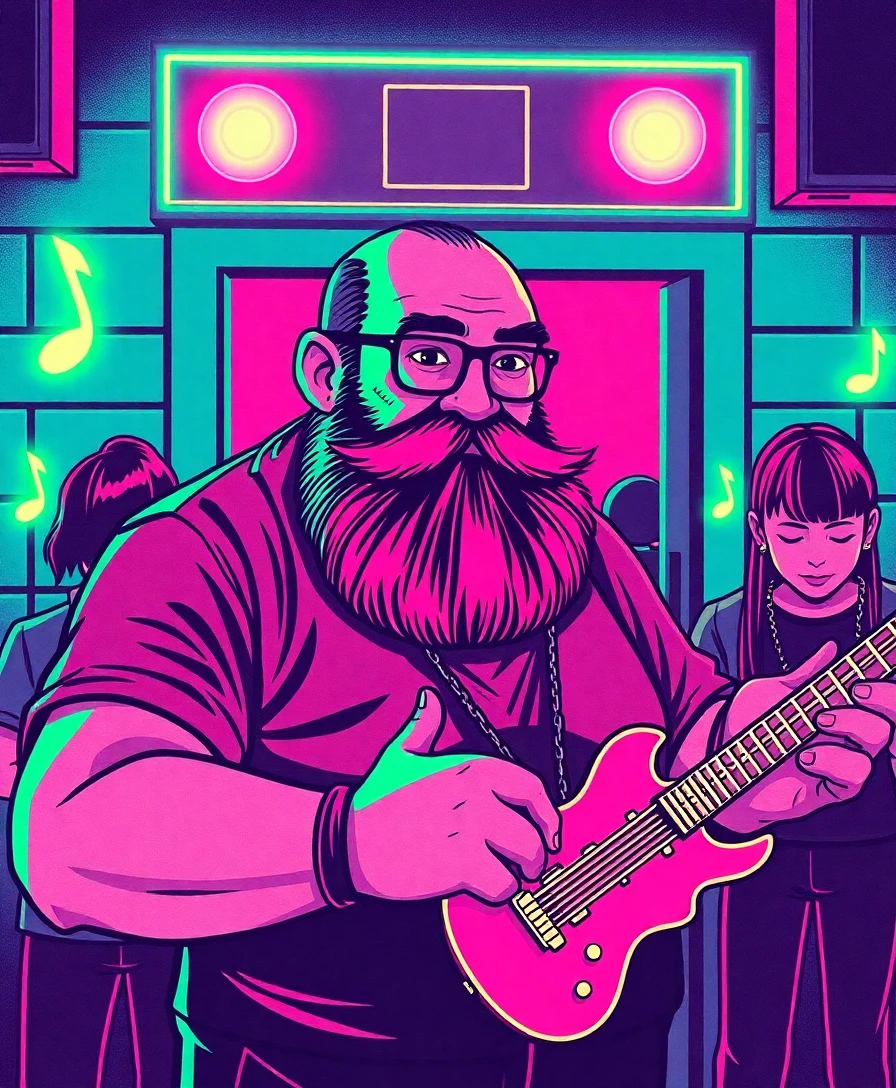 Beard Guy Runs The Door